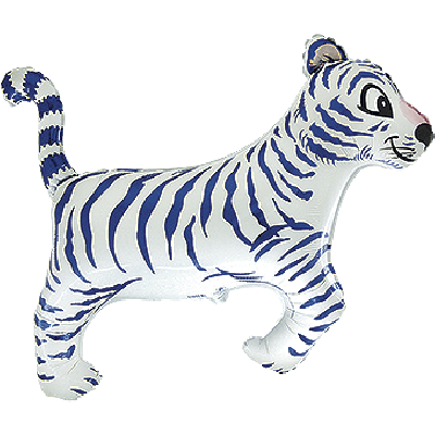 FM Foil Mini Shape 35cm (14") Tiger White