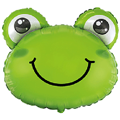 FM Micro Foil Shape Frog Head (20cm x 24cm) (Air Fill &amp; Unpackaged)