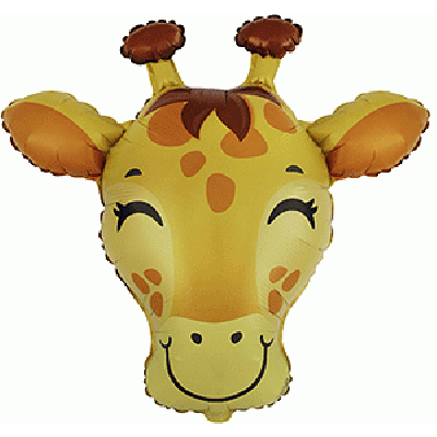 FM Micro Foil Shape Giraffe Head (26cm x 30cm) (Air Fill &amp; Unpackaged)