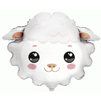 FM Micro Foil Shape Sheep Head (21cm x 28cm) (Air Fill &amp; Unpackaged)