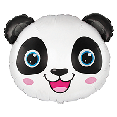 FM Micro Foil Shape Panda Head (19cm x 24cm) (Air Fill &amp; Unpackaged)