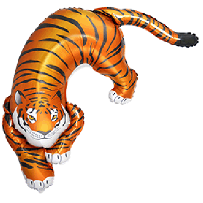 FM Foil Shape Wild Tiger (108cm x 75cm) (Unpackaged)