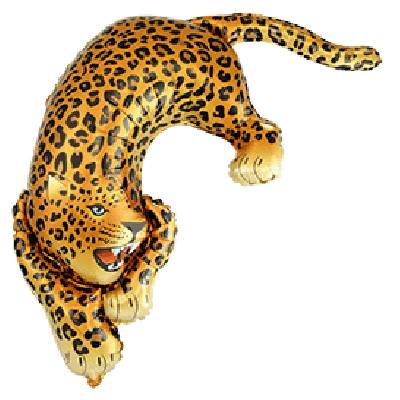 FM Foil Shape Savage Leopard (108cm x 75cm) (Unpackaged)