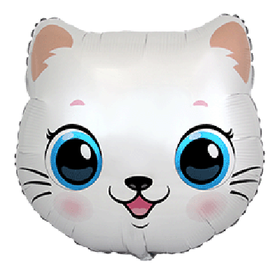 FM Micro Foil Shape Cat Head (20cm x 22cm) (Air Fill &amp; Unpackaged)