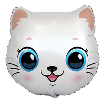 FM Foil Shape Cat Head (51cm x 55cm) (Unpackaged)