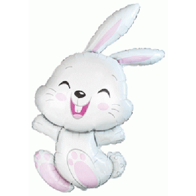 FM Foil Shape Bunny Pink (112cm x 61cm) (Unpackaged)