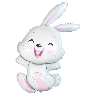 FM Foil Shape Bunny Pink (112cm x 61cm) (Unpackaged)