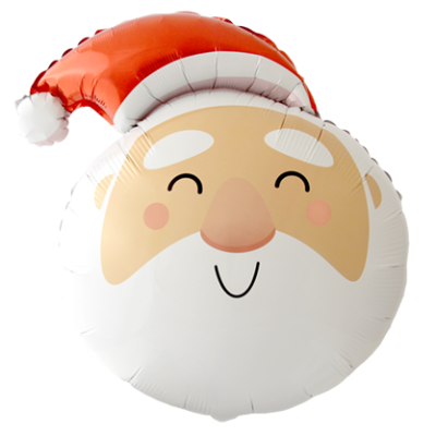 FM Foil Shape Santa Head (73cm x 69cm) (Unpackaged)
