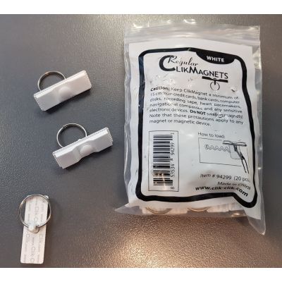 Regular Clik Magnets P20 (White) 2kg Capacity