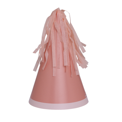 Five Star P10 Paper Party Hat with Tassel Topper Rose