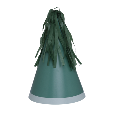 Five Star P10 Paper Party Hat with Tassel Topper Sage Green