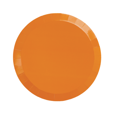 Five Star P20 18cm (7") Paper Snack Plate Tangerine
