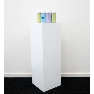 Acrylic Square Plinth (300 x 300 x 900mmH) Gloss White