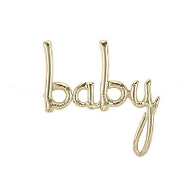 Northstar Air-Filled Script 46" Baby (White Gold)