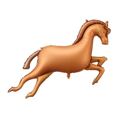 Party Deco Foil Shape Horse Tan (125cm x 100cm)