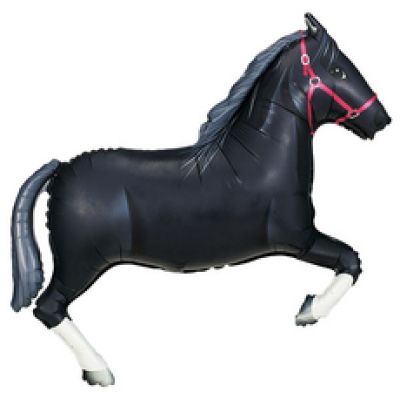 FM Foil Super Shape 110cm (42") Horse Black (unpackaged)