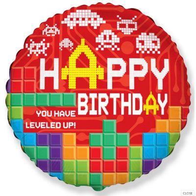 FM Foil 45cm (18&quot;) Happy Birthday Bricks (Unpackaged)