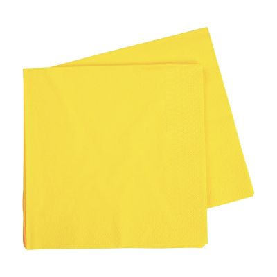 Five Star P40 400mm 2ply Dinner Napkin Canary Yellow