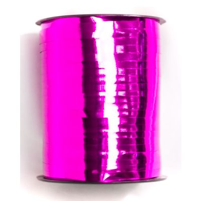 Elegant Curling Ribbon (flat) 455m Metallic Hot Pink