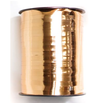 Elegant Curling Ribbon (flat) 455m Metallic "True" Rose Gold