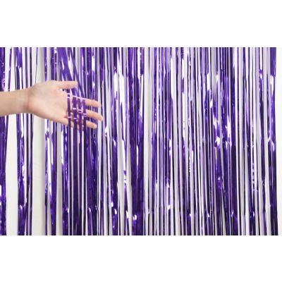 XL Foil Curtain (1m x 2.4m) Metallic Purple