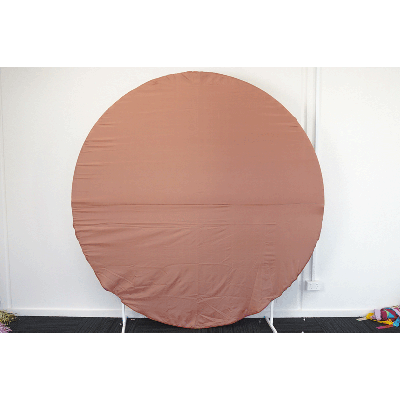 2m Disc Fabric Cover Rose Gold