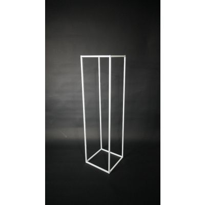 Metal Plinth Frame (300 x 300 x 1100mmH) White