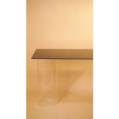 Acrylic Table Top (600x1200mm) 8mm Thick Black (Plinths not Included)