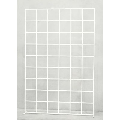 Extra Large Rectangle Grid Frame (2m x 3m) White