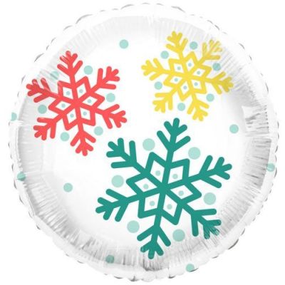 Tuftex Foil Round 45cm (18") Feelin' Festive Snowflake