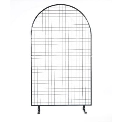 Square Mesh Frame with Rounded Top (2.1m x 1.2m) (Black)