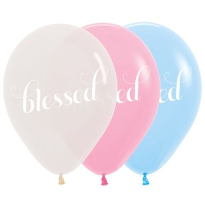Sempertex Printed Latex 50/30cm Blessed Assorted (Discontinued)