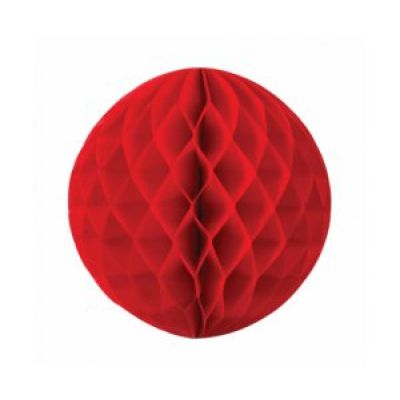 Five Star 25cm Paper Honeycomb Ball Red