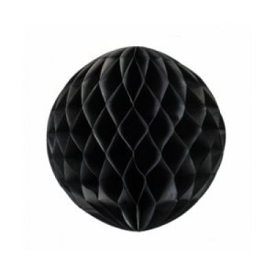 Five Star 25cm Paper Honeycomb Ball Black