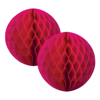 Five Star P2 15cm Paper Honeycomb Ball Magenta