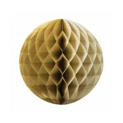 Five Star 25cm Paper Honeycomb Ball Gold