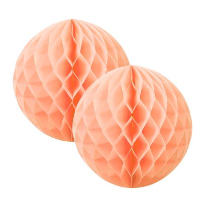 Five Star P2 15cm Paper Honeycomb Ball Peach