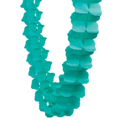 Five Star 4m Paper Honeycomb Garland Classic Turquoise