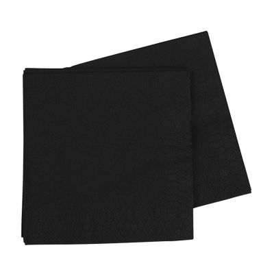Five Star P40 330mm 2ply Lunch Napkin Black