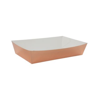 Five Star P10 Paper Lunch Tray Classic Metallic Rose Gold