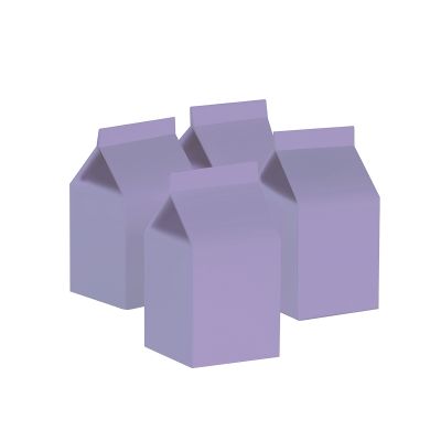 Five Star P10 Paper Milk Box Classic Pastel Lilac