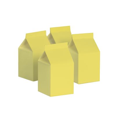 Five Star P10 Paper Milk Box Classic Pastel Yellow