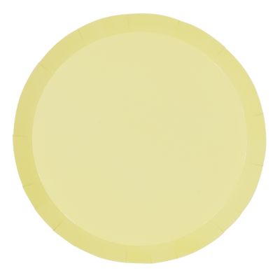 Five Star P10 27cm (10.5") Paper Banquet Plate Classic Pastel Yellow