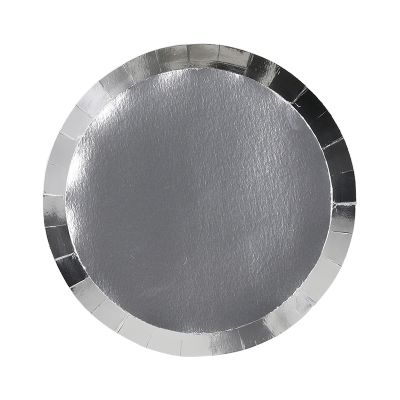 Five Star P10 18cm (7") Paper Snack Plate Classic Metallic Silver