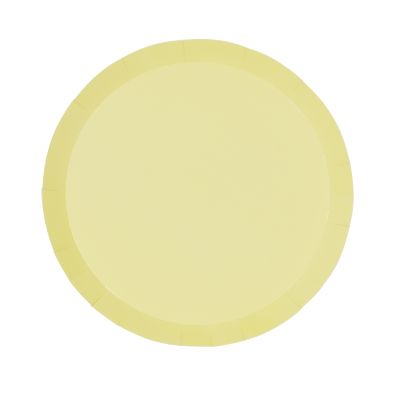 Five Star P10 18cm (7") Paper Snack Plate Classic Pastel Yellow