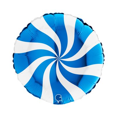 Grabo Foil 46cm (18") Candy Swirl White and Blue