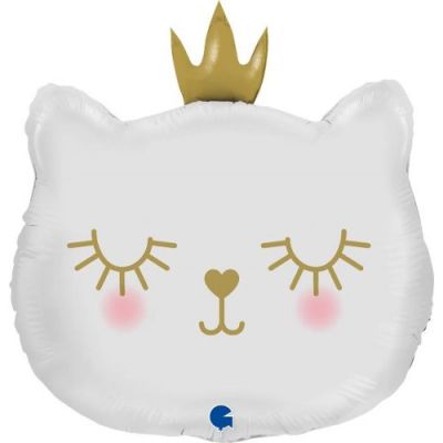 Grabo Foil Shape 26" Cat Princess White Shape