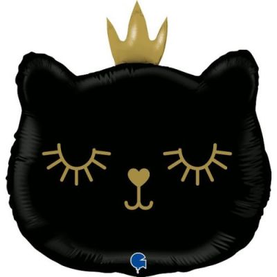 Grabo Foil Shape 26" Cat Princess Black Shape