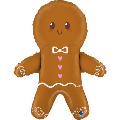 Grabo Foil Shape 74cm (29") Cute Gingerbread Man