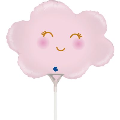 Grabo Microfoil 35cm (14") Cloud Satin Pastel Pink Mini - Air Fill (Unpackaged)